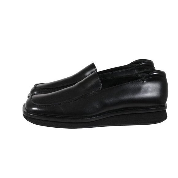 Prada Mens AW99 Vtg Square Toe Loafers US 9 UK 8 Black Leather Slip On Chunky main image 7